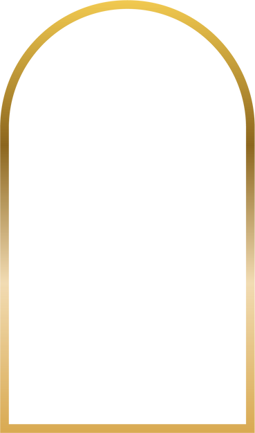 Gradient Gold Tall Arch Frame